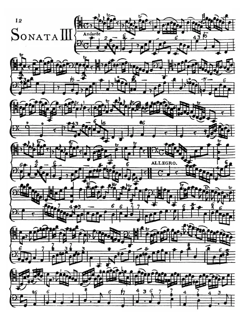 First page of Cello Sonata in C major