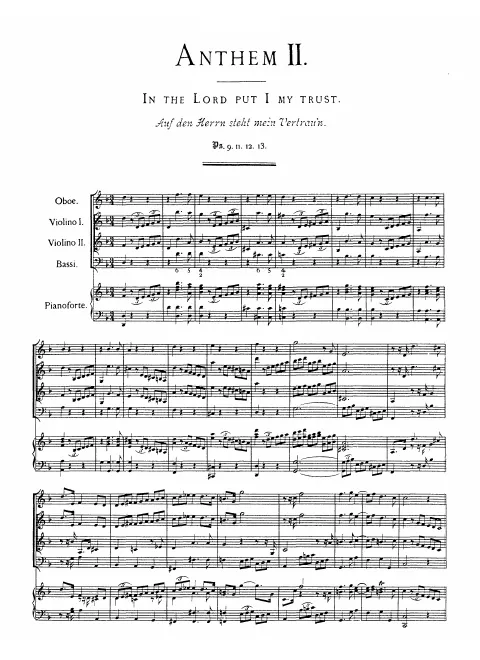 First page of In the Lord put I my Trust
