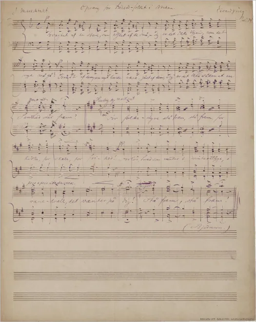 First page of Oppsang for Frihetsfolket i Norden