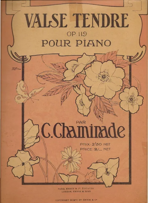 First page of Valse Tendre