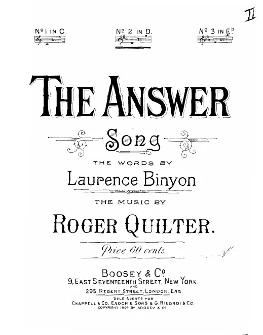 First page of The Answer