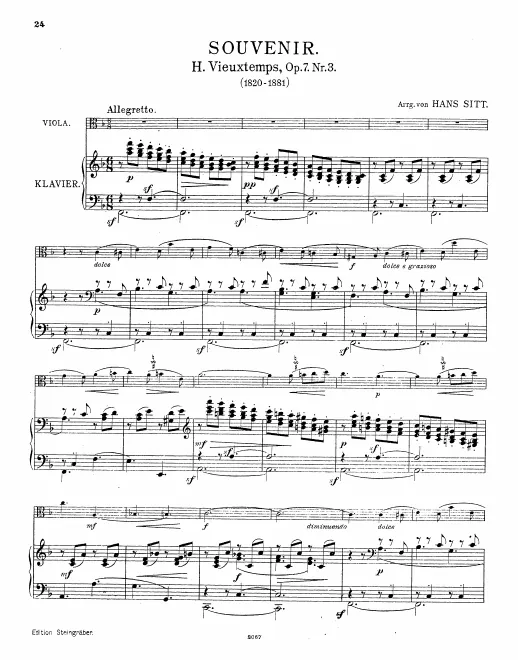 First page of 3 Romances sans Paroles