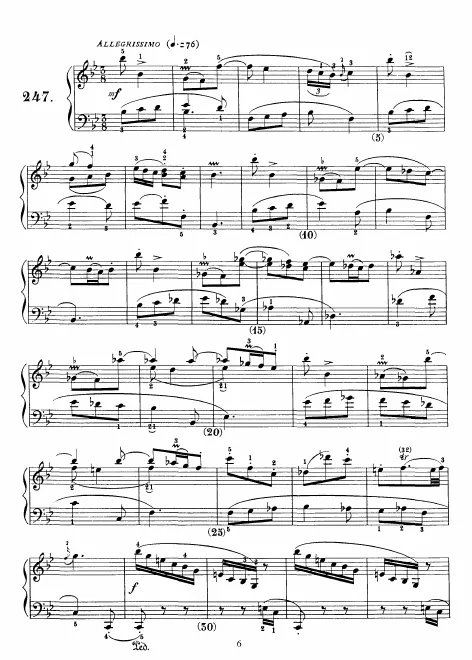 First page of Keyboard Sonata in B-flat major