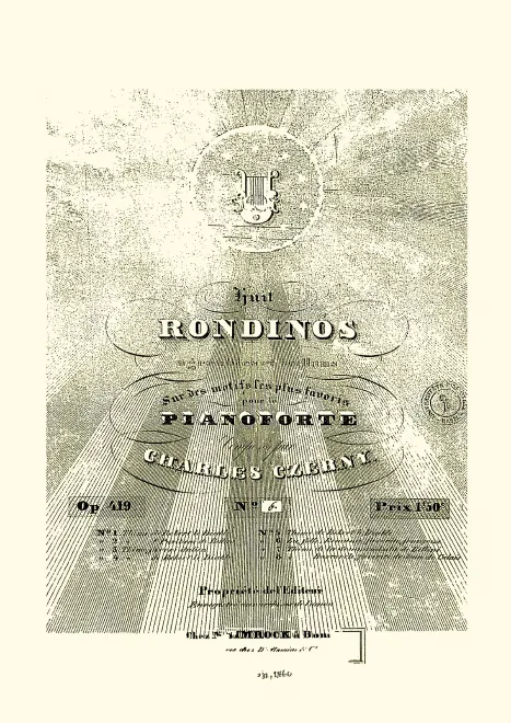 First page of 8 Rondinos agréables et brillants