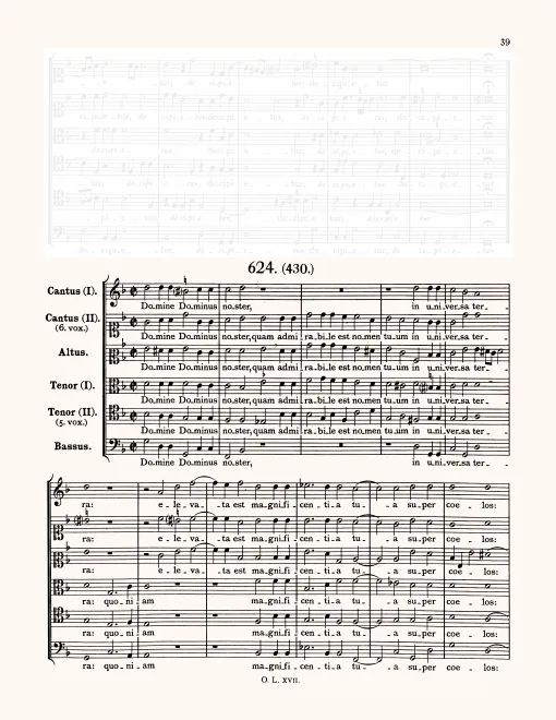 First page of Domine Dominus noster