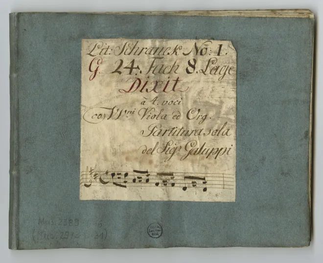First page of Dixit Dominus in D major