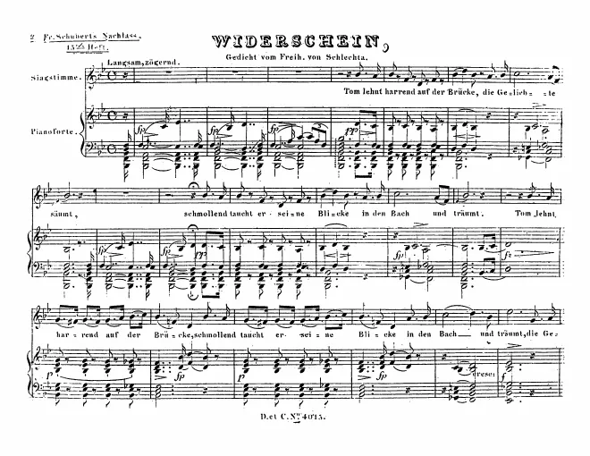 First page of Widerschein