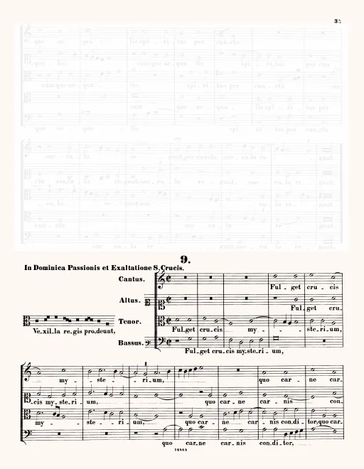 First page of Vexilla regis prodeunt