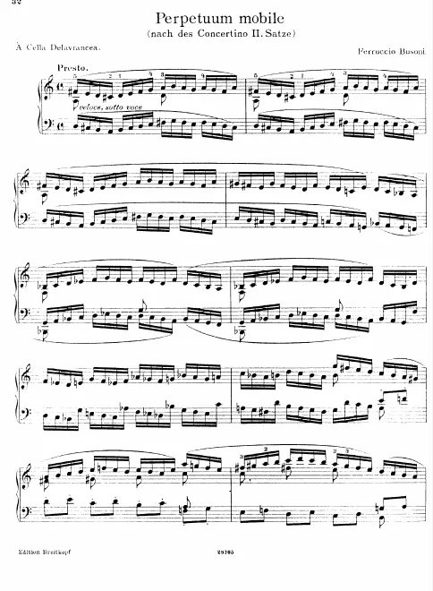 First page of Perpetuum mobile