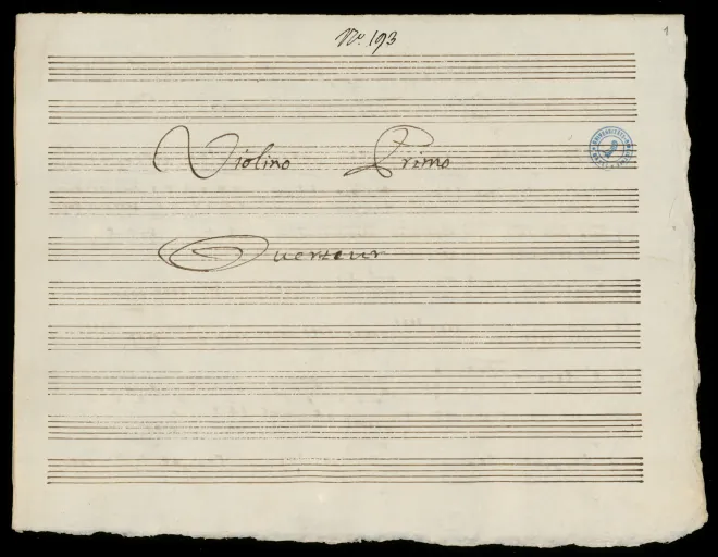 First page of Symphony in G major