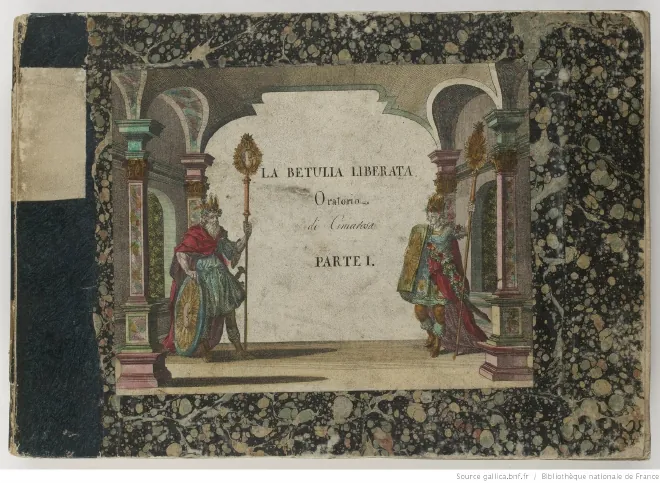 First page of Giuditta ; La Betulia liberata, o sia La morte di Oloferne