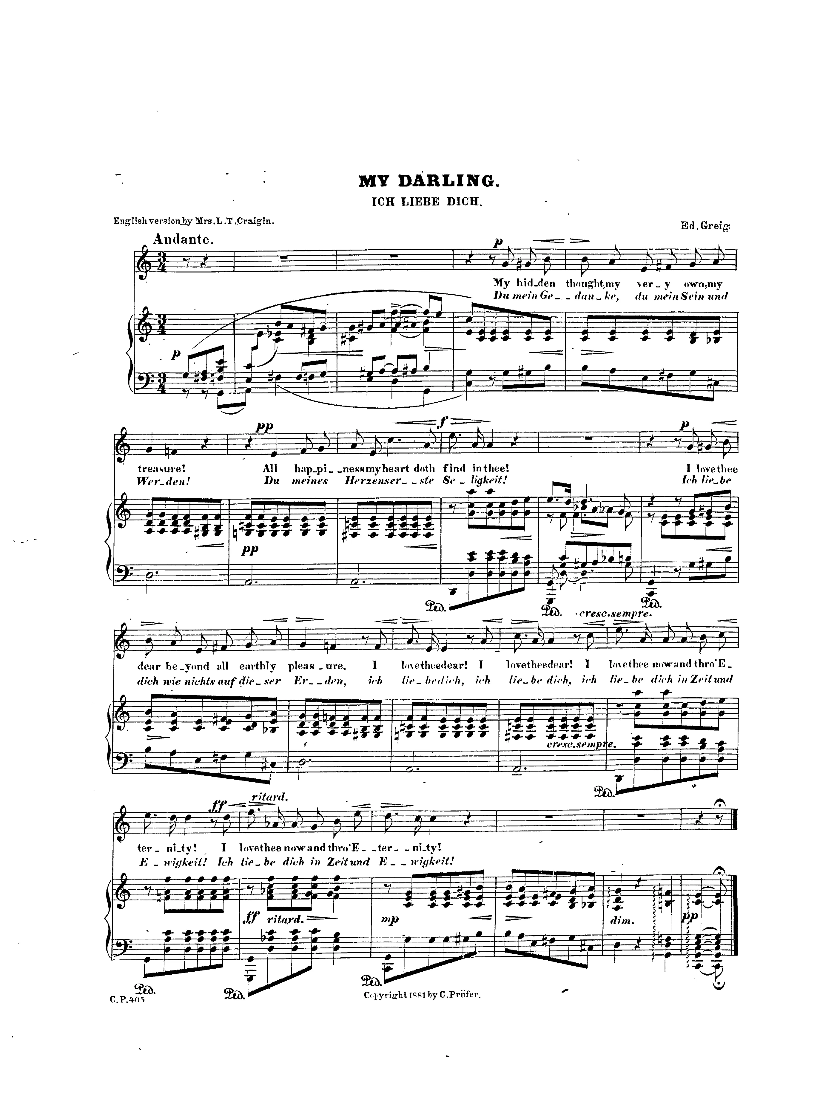 First page of Hjertets Melodier