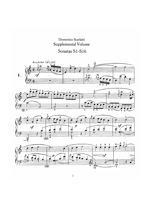 First page of Keyboard Sonata in C major