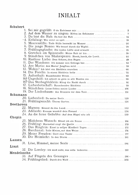 First page of 12 Lieder von Franz Schubert