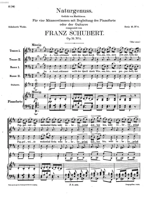 First page of Naturgenuss