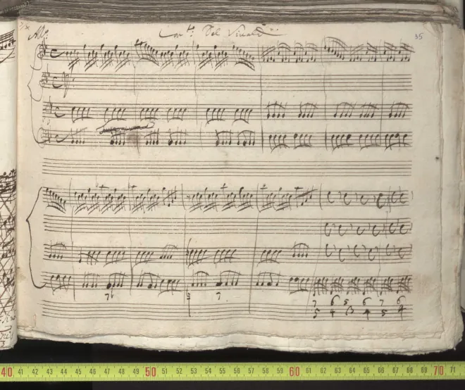 First page of Concerto for Strings in B-flat major