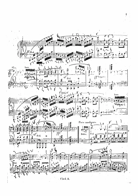 First page of Fantasie Brillante sur des motifs d'opéra‘Le nozze di Figaro’