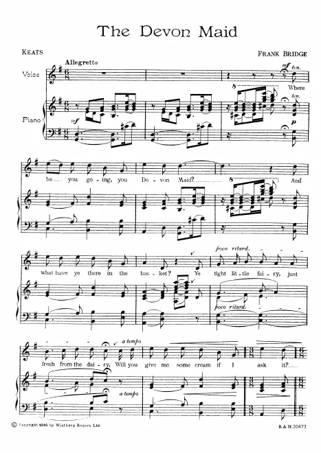 First page of The Devon Maid
