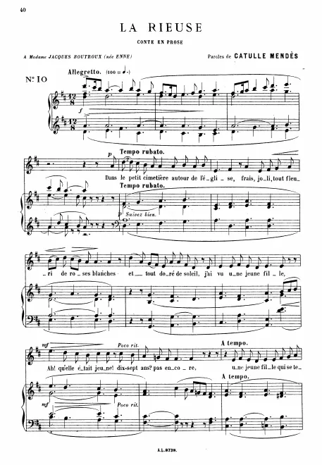 First page of La rieuse