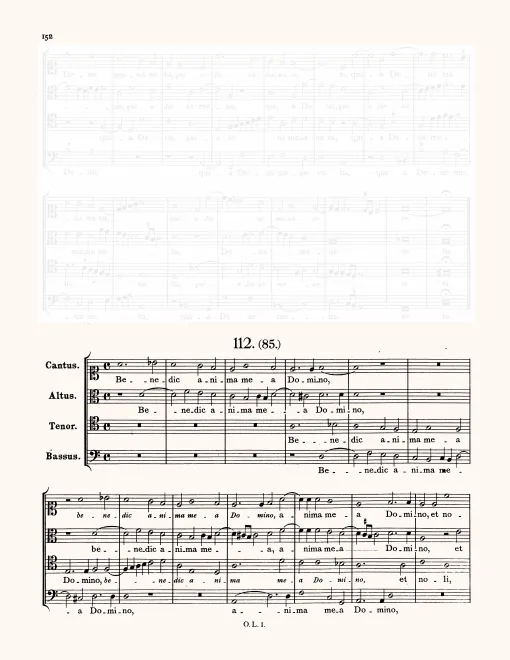 First page of Benedic anima mea