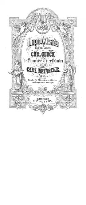 First page of Improvisata über eine Gavotte von Gluck