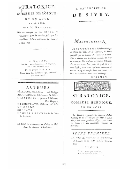 First page of Stratonice