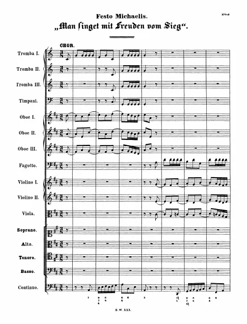 First page of Man singet mit Freuden vom Sieg