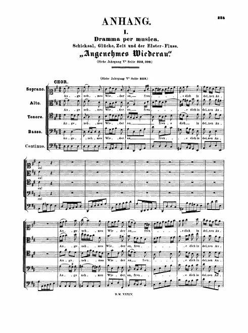First page of Angenehmes Wiederau Angenehmes Wiederau, freue dich in deinen Auen!