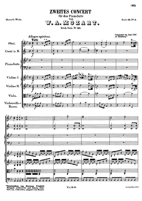 First page of Piano Concerto No.2