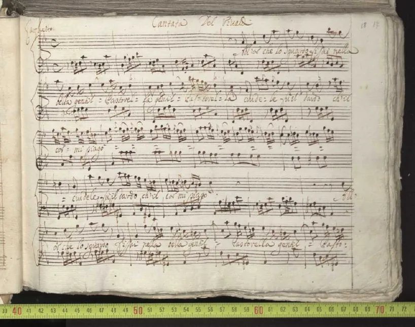 First page of All'or che lo sguardo