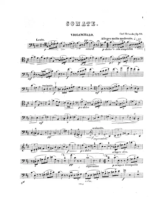 First page of Cello Sonata No.2