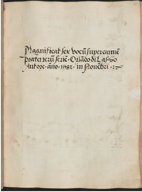 First page of Magnificat secundi toni