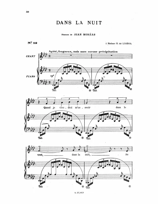 First page of Dans la nuit