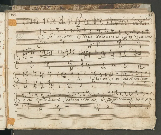 First page of La vezzosa Celinda