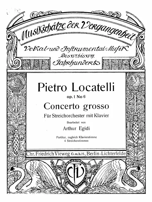 First page of Concerto grosso in C minor