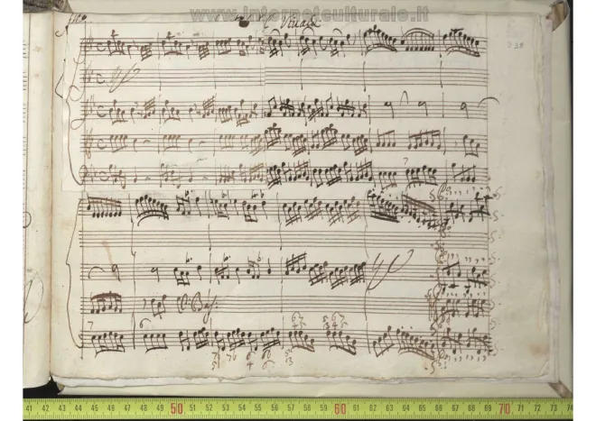 First page of Violin Concerto in B-flat major
