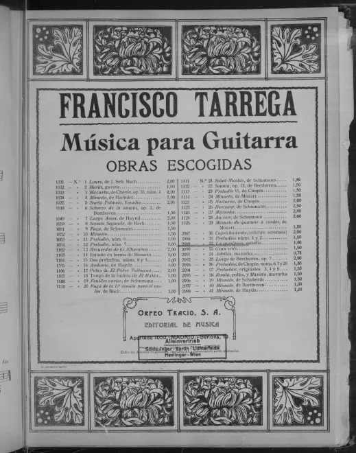 First page of The Butterfly Etude