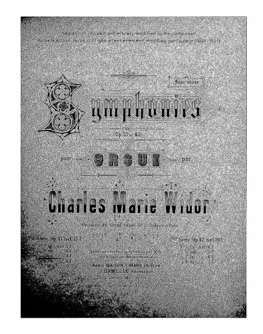 First page of Organ Symphony No.3