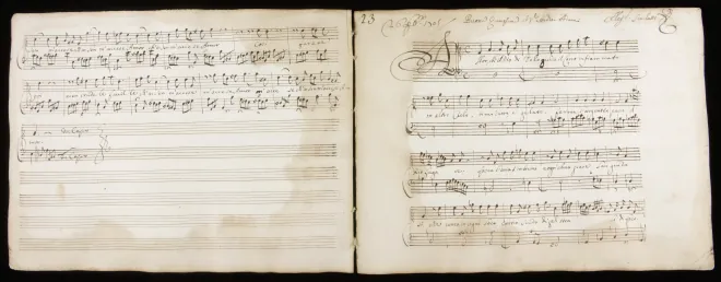 First page of Allor ch'il Dio di Delo ; La Gelosia