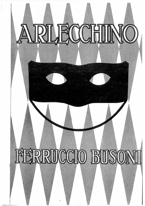First page of Arlecchino, oder Die Fenster ; Harlequin, or The Windows