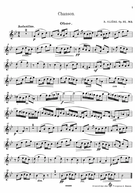 3. Chanson - Oboe