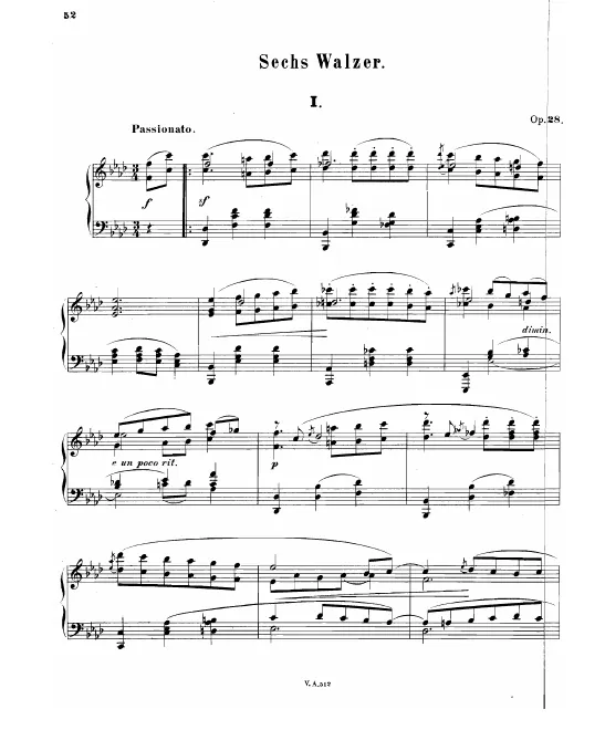 First page of 6 Waltzes