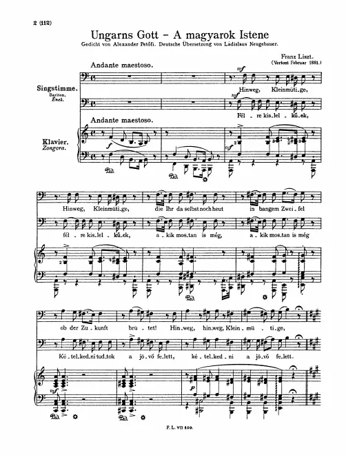 First page of A Magyarok Istene