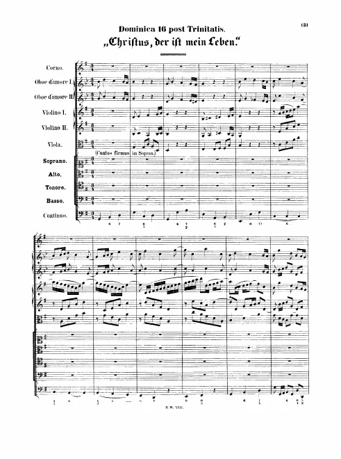 First page of Christus, der ist mein Leben