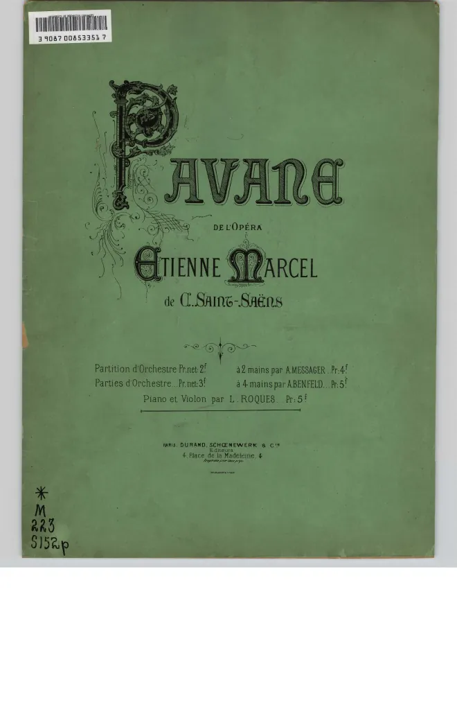 First page of Étienne Marcel