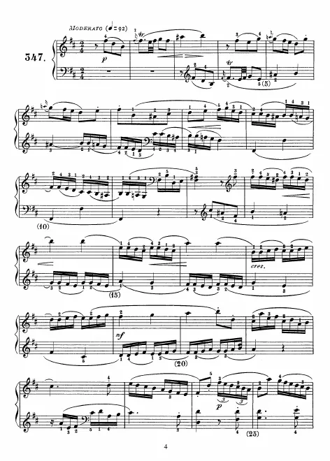 First page of Keyboard Sonata in B minor