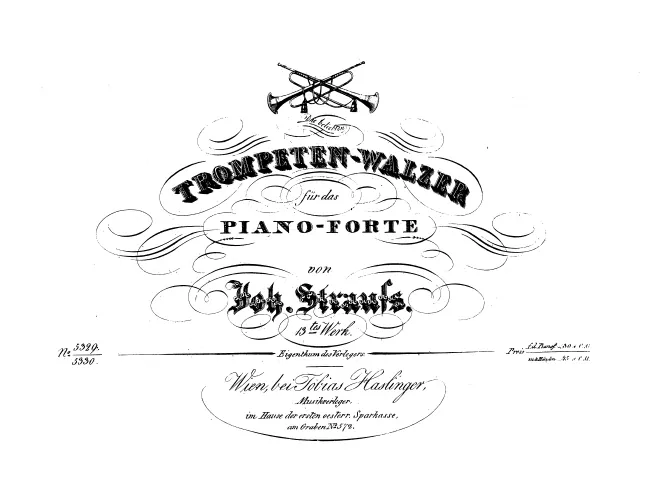First page of Trompeten-Walzer