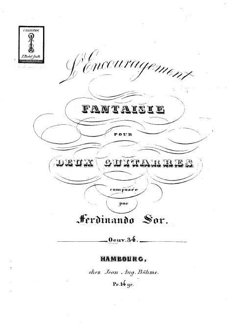 First page of L'Encouragement
