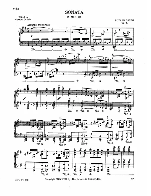 First page of Piano Sonata
