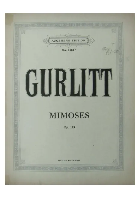 First page of Mimoses